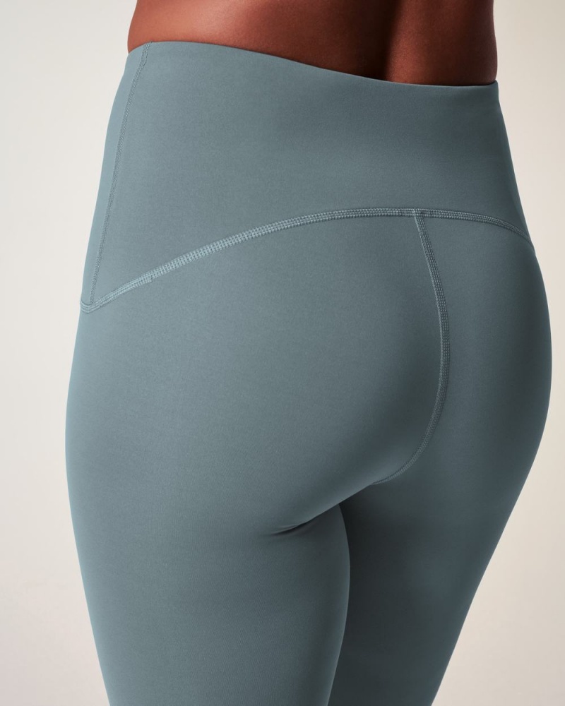 Spanx Booty Boost® Active 7/8 Women's Leggings Blue Grey | 98ZBPAWVJ