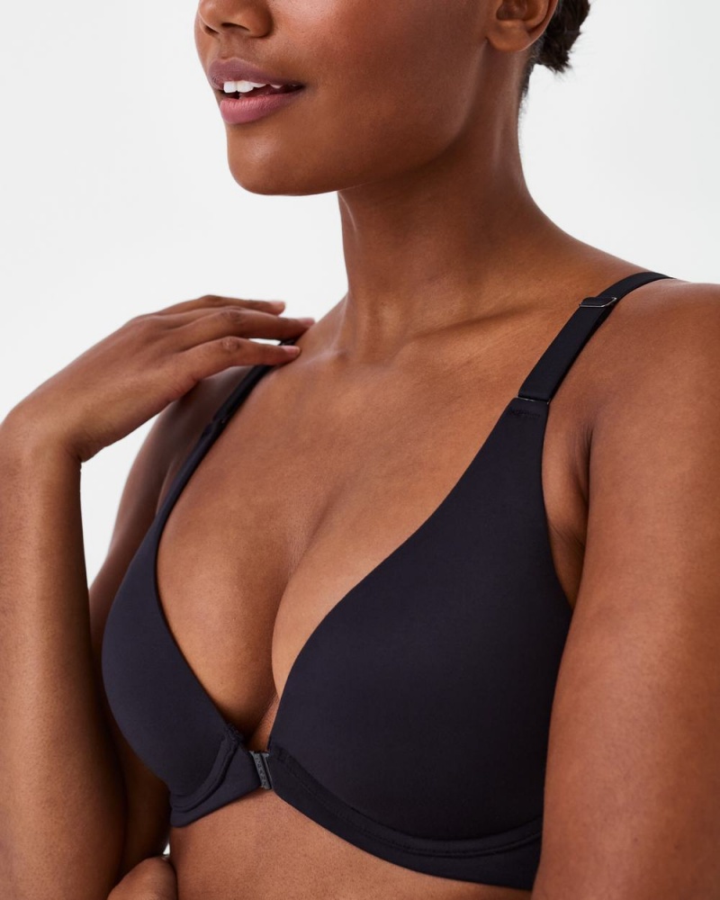 Spanx Bra-llelujah!® Adjustable Plunge Wireless Lift Women's Bras Black | 58VBOHQIW