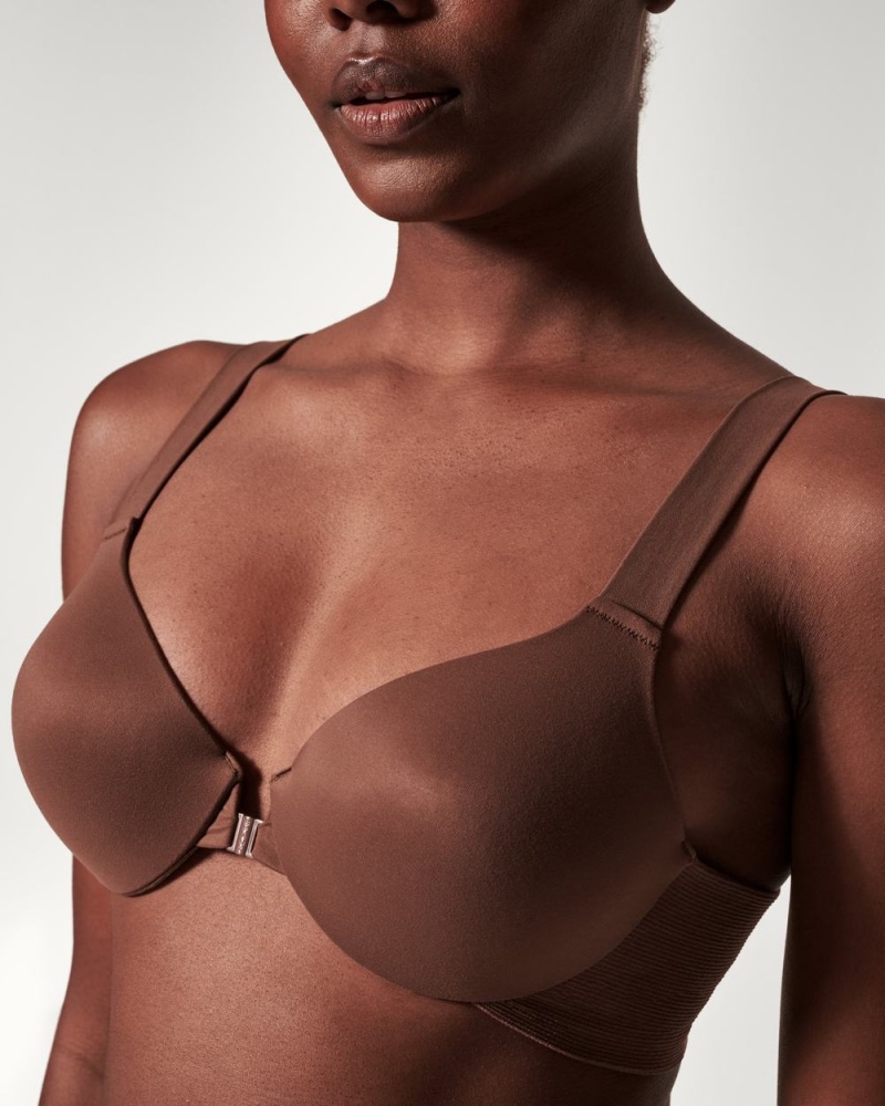 Spanx Bra-llelujah!® Lightly Lined Full Coverage Women's Bras Brown | 28SEPFCOY