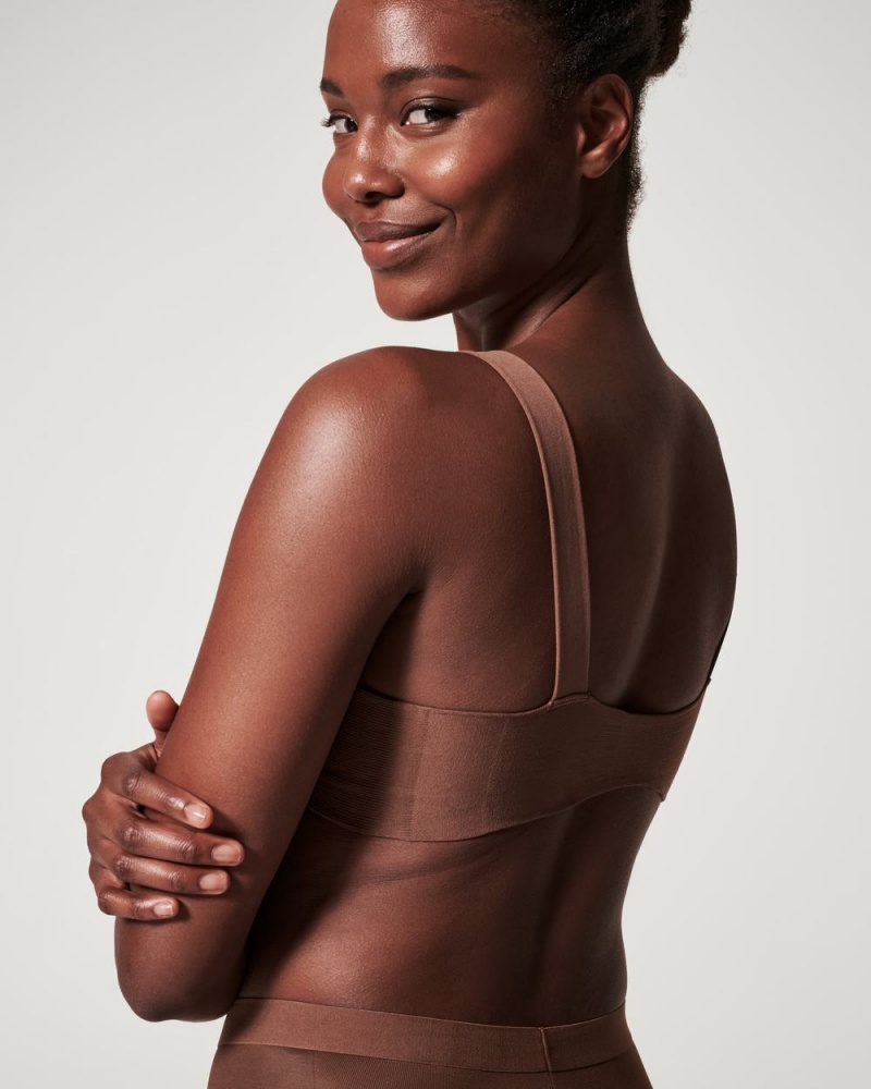 Spanx Bra-llelujah!® Lightly Lined Full Coverage Women's Bras Brown | 28SEPFCOY