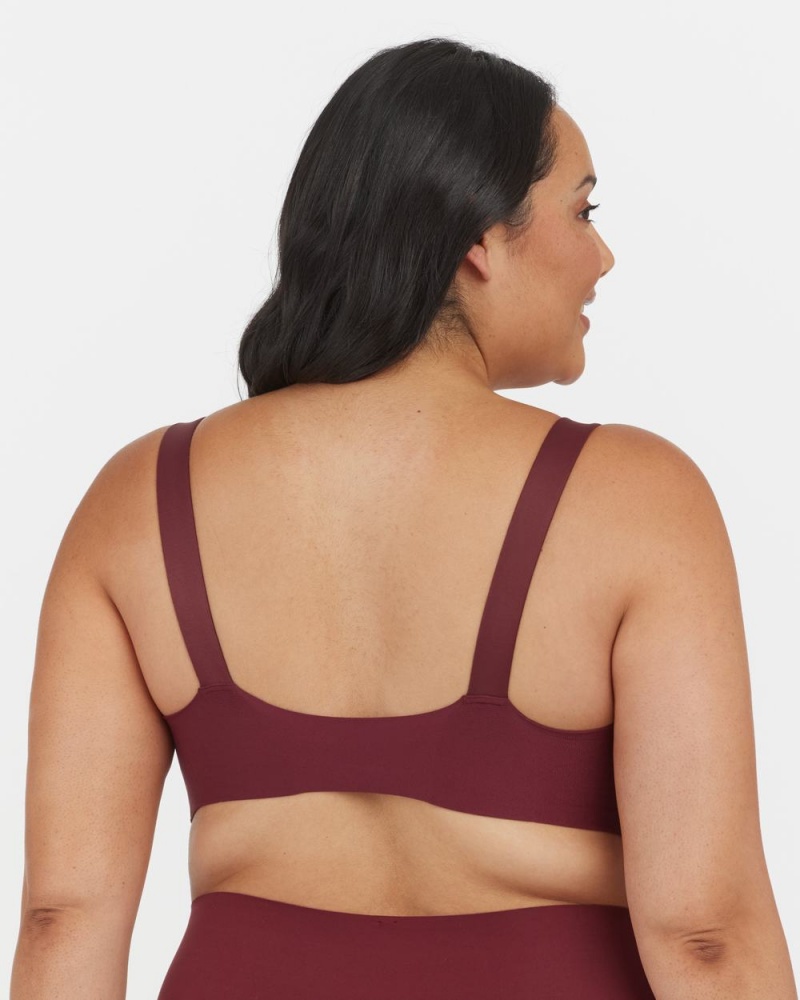 Spanx Bra-llelujah!® Lightly Lined Full Coverage Women's Bras Burgundy | 86LEGCAMU