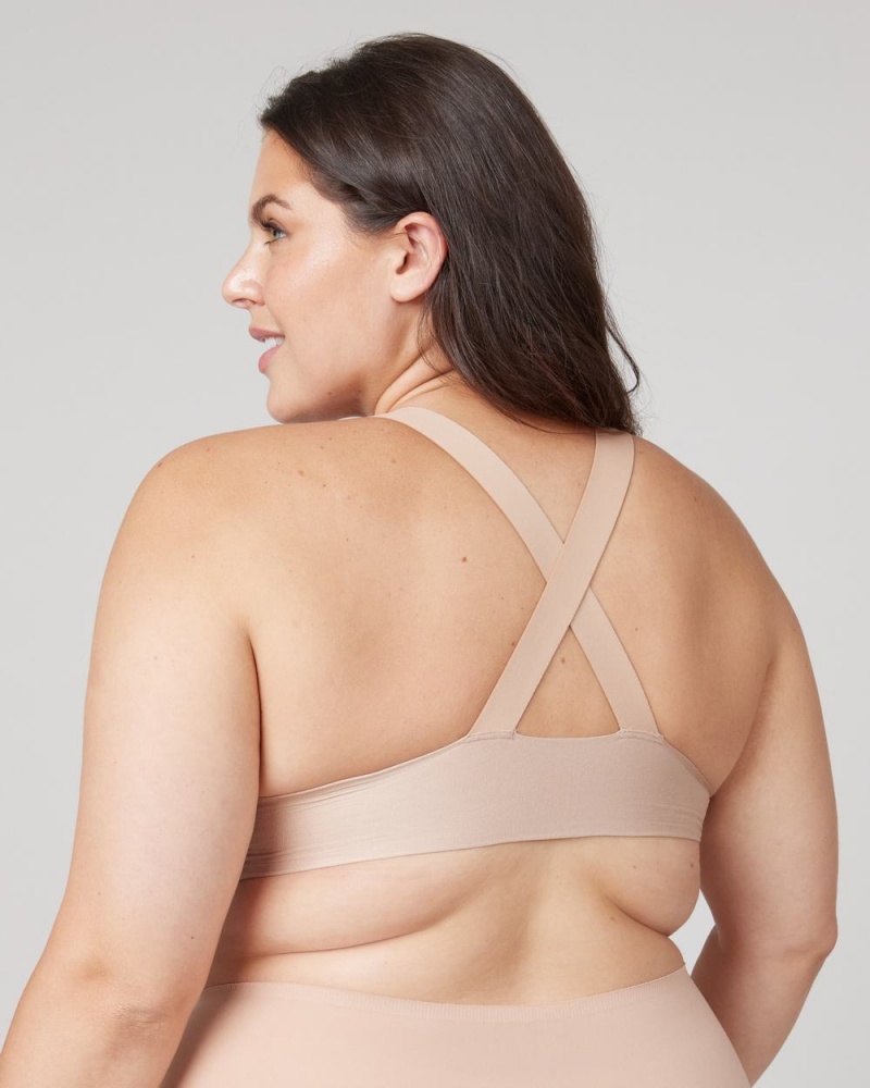 Spanx Bra-llelujah!® Lightly Lined Racerback Women's Bras Beige | 51BEQFKTS