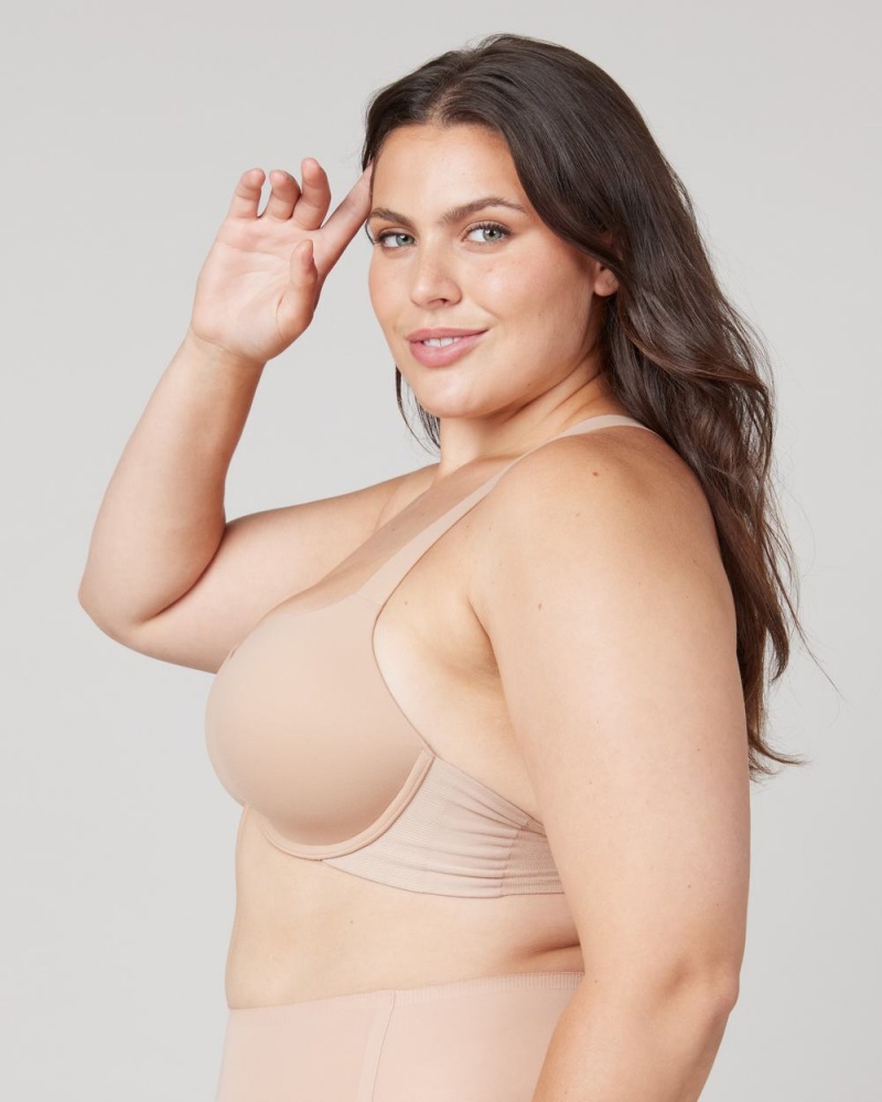 Spanx Bra-llelujah!® Lightly Lined Racerback Women's Bras Beige | 51BEQFKTS