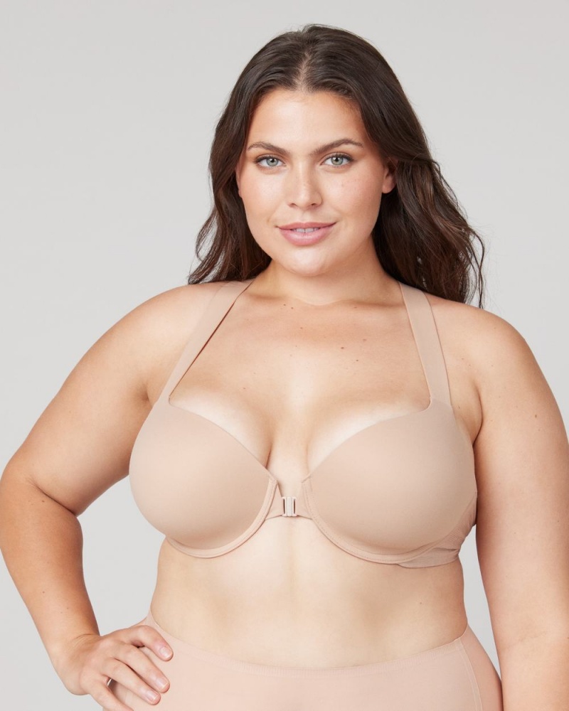 Spanx Bra-llelujah!® Lightly Lined Racerback Women\'s Bras Beige | 51BEQFKTS