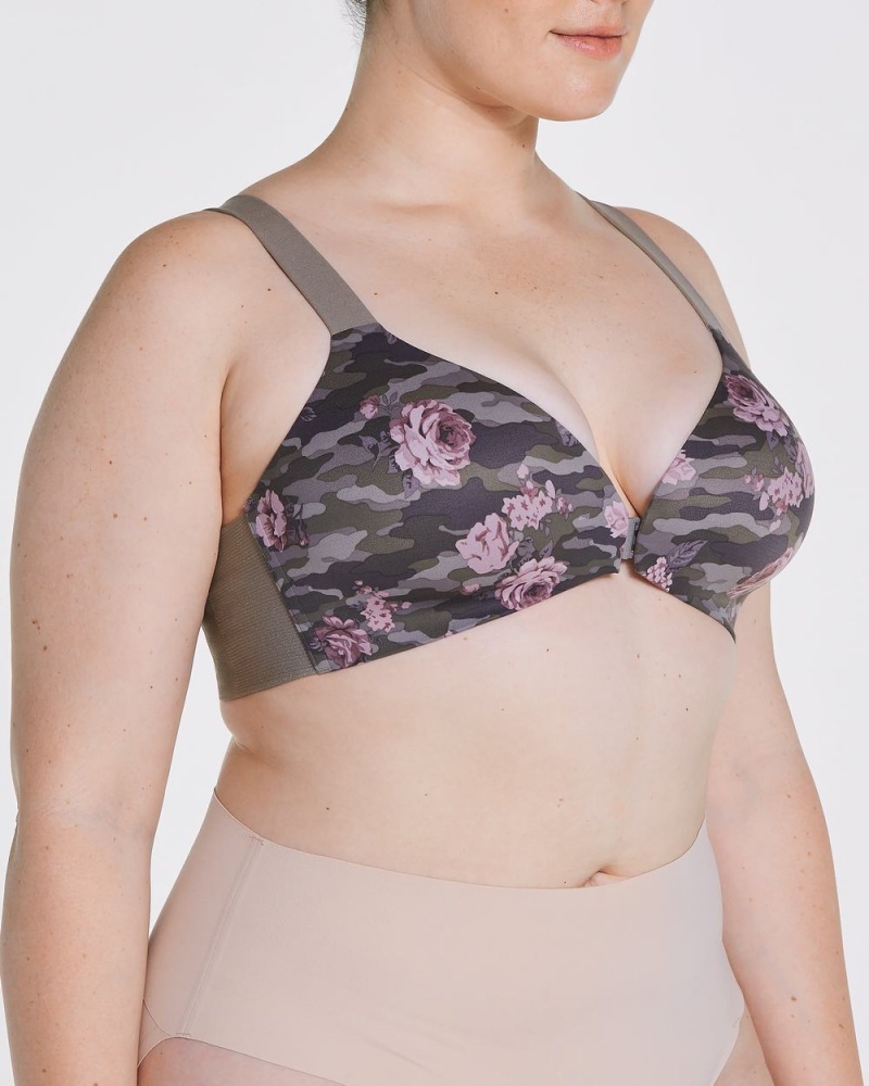 Spanx Bra-llelujah!® Lightly Lined Wireless Women's Bras Rose Camo | 71UCAFKYM