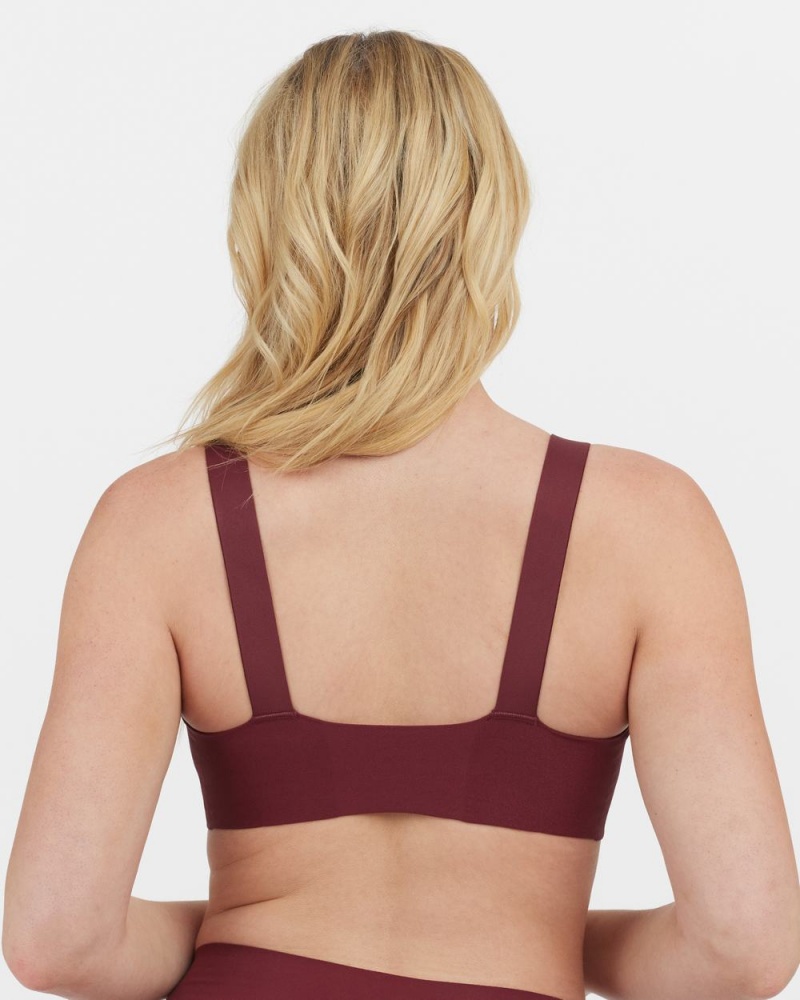 Spanx Bra-llelujah!® Lightly Lined Women's Bralette Burgundy | 43DKNFRYV