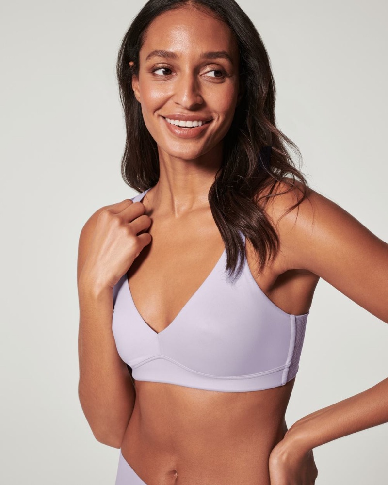 Spanx Bra-llelujah!® Unlined Women's Bralette Light Purple | 03EMXVWPS