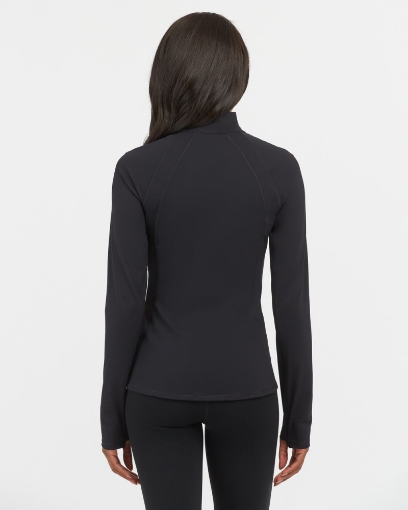 Spanx Contour Women's Jackets Black | 65VGUCNYP