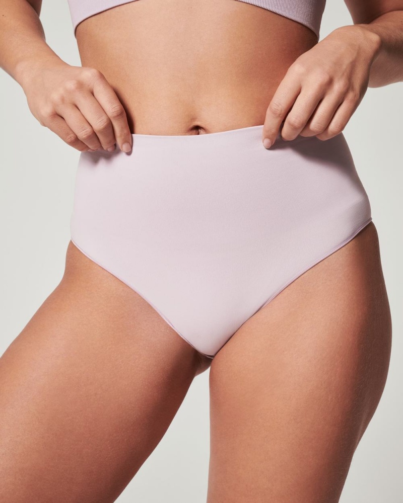 Spanx EcoCare Seamless Shaping Women's Panties Light Purple | 60PEWBXIR