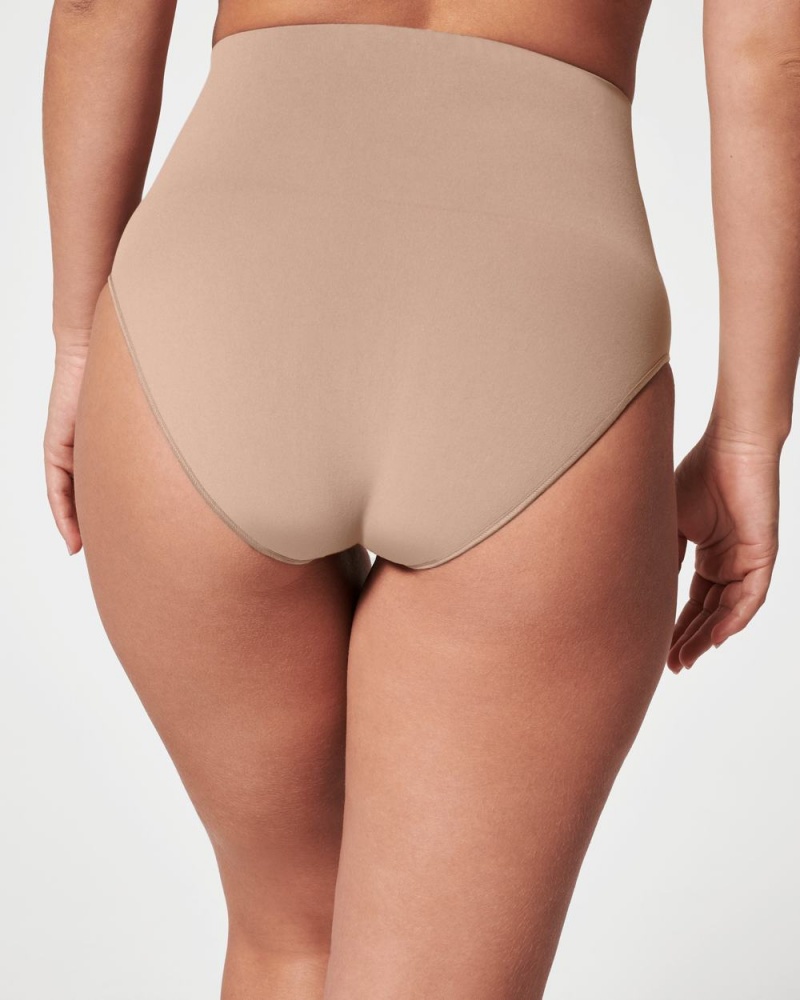 Spanx EcoCare Seamless Shaping Women's Panties Beige | 37JDKQWZV