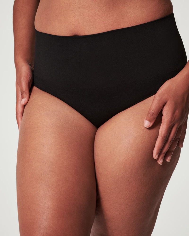 Spanx EcoCare Seamless Shaping Women's Panties Black | 79XWEIYSP