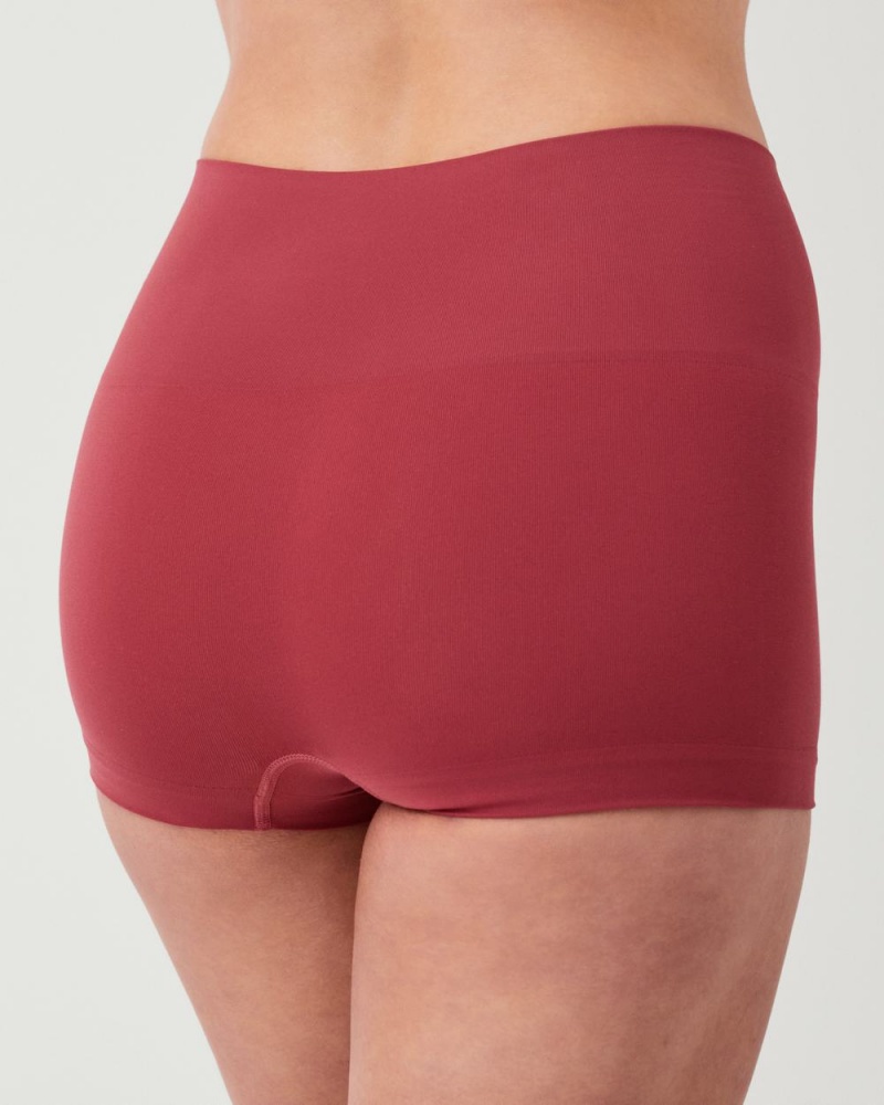 Spanx EcoCare Seamless Shaping Women's Panties Rose | 67RSLIJTZ