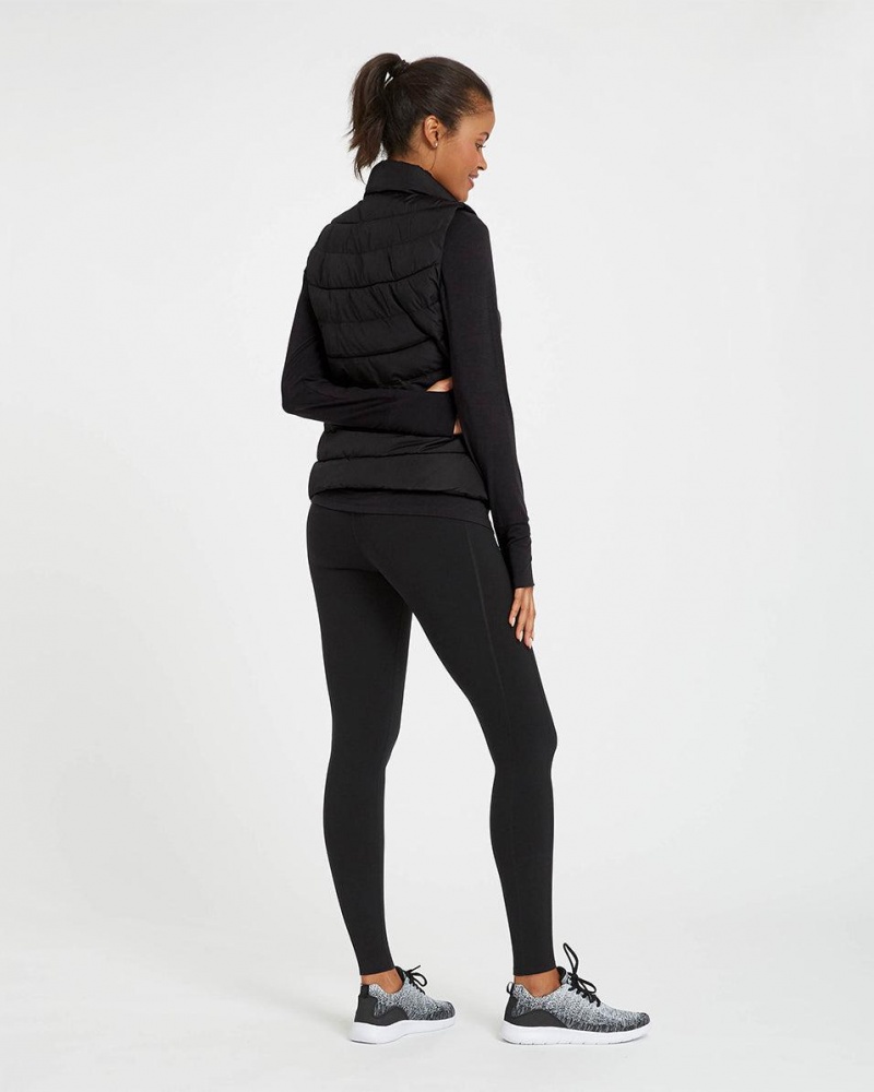 Spanx Every.Wear Active Icon Women's Leggings Black | 57RQEPXMJ