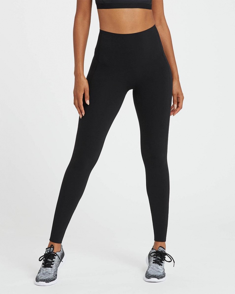 Spanx Every.Wear Active Icon Women's Leggings Black | 57RQEPXMJ