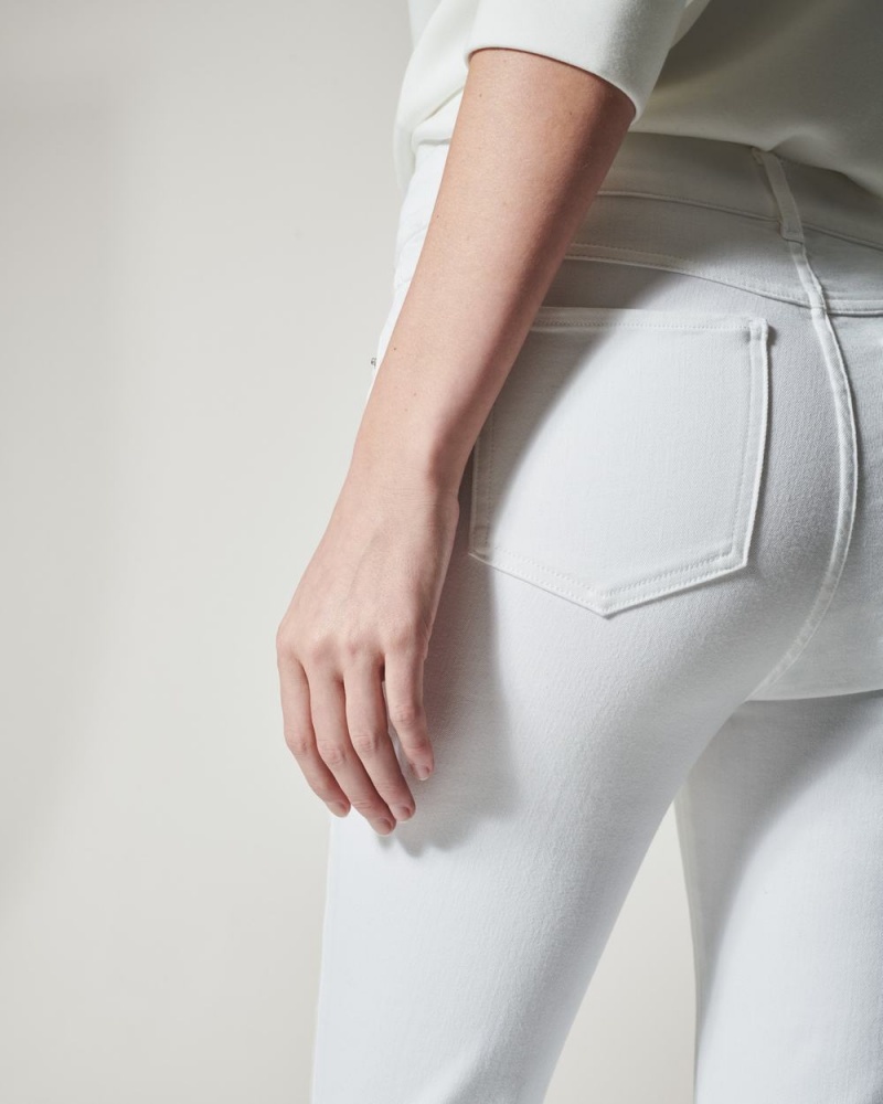 Spanx Flare Women's Jeans White | 35XQESGAV