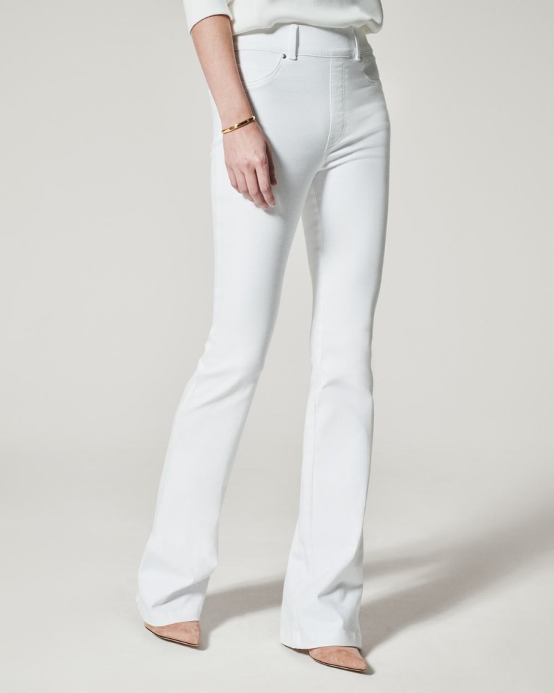 Spanx Flare Women's Jeans White | 35XQESGAV