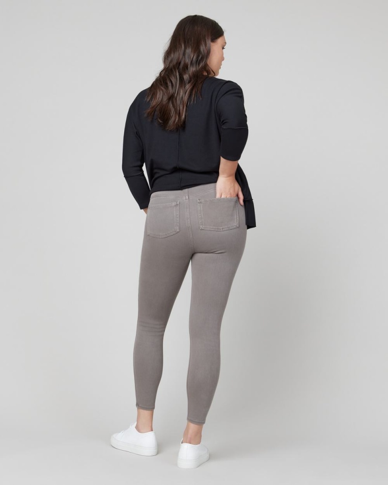 Spanx Jean-ish® Ankle Women's Leggings Grey Brown | 64NLCDIWS