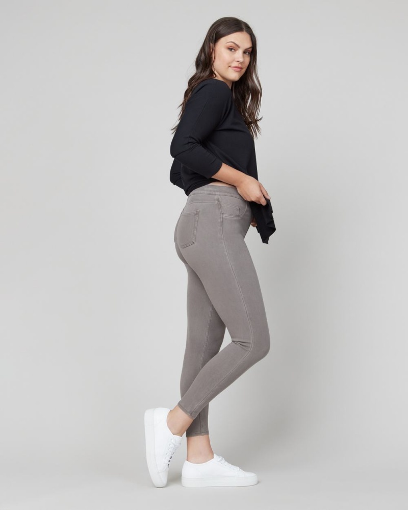 Spanx Jean-ish® Ankle Women's Leggings Grey Brown | 64NLCDIWS