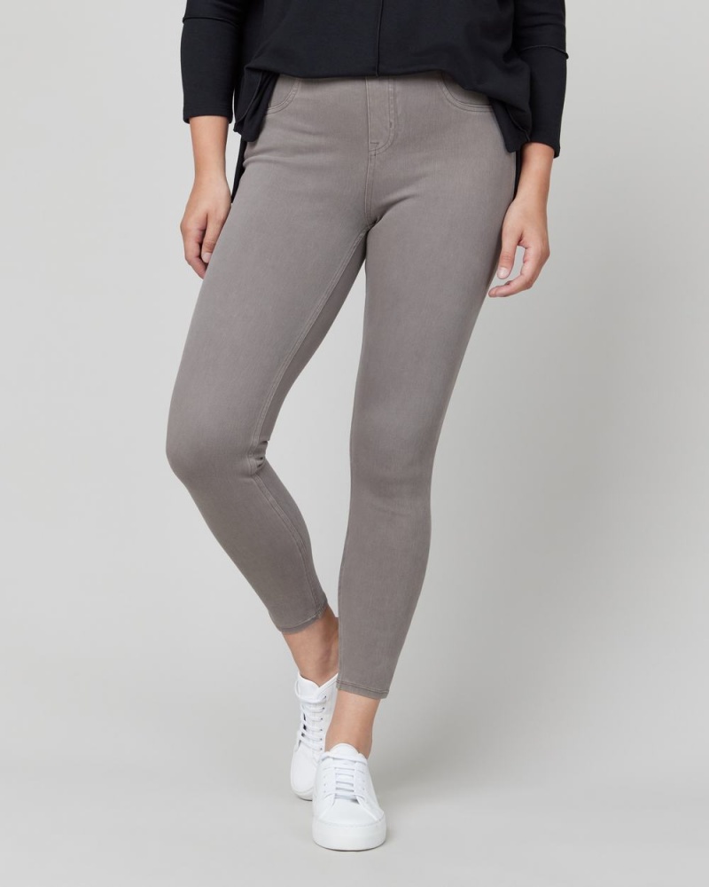 Spanx Jean-ish® Ankle Women's Leggings Grey Brown | 64NLCDIWS