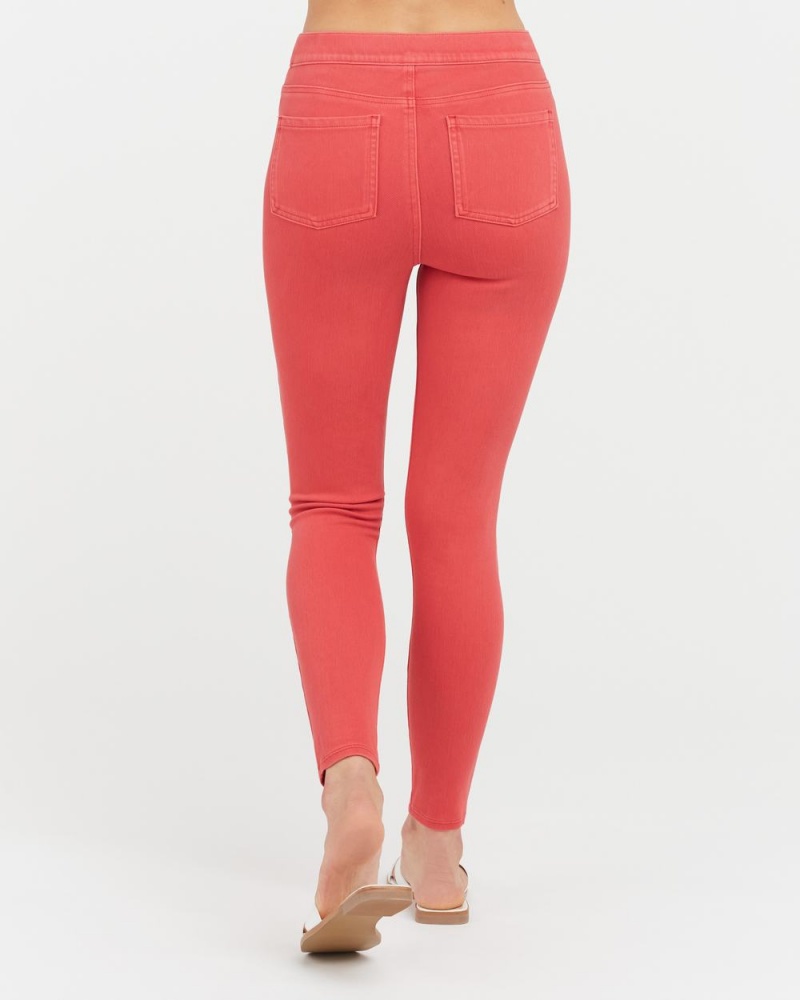 Spanx Jean-ish® Ankle Women's Leggings Red | 23VWJFQCX