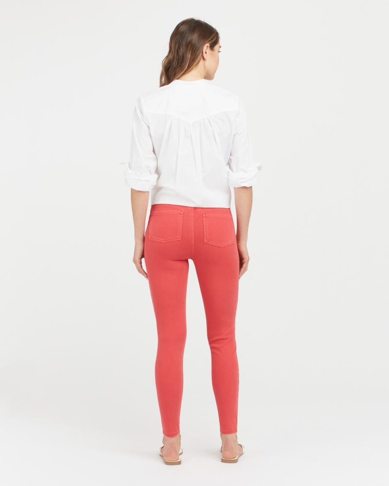 Spanx Jean-ish® Ankle Women's Leggings Red | 23VWJFQCX