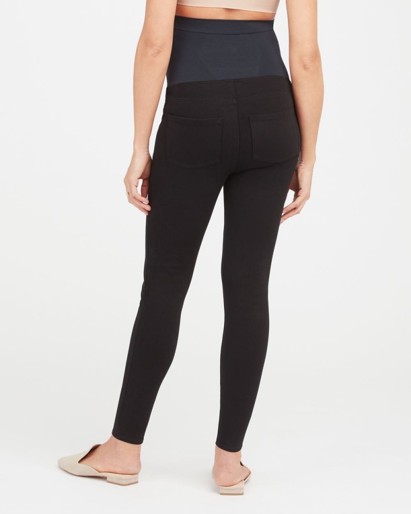 Spanx Mama Ankle Jean-ish® Women's Leggings Black | 06BZNFOQV