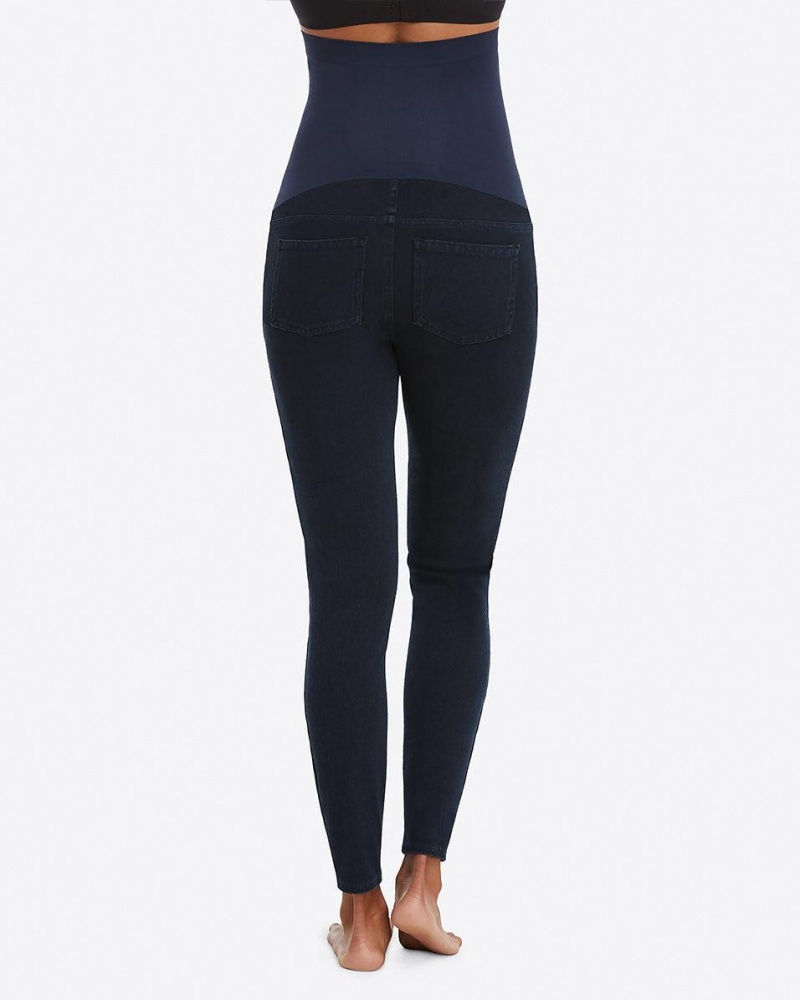 Spanx Mama Ankle Jean-ish® Women's Leggings Navy | 81PCKGNIR