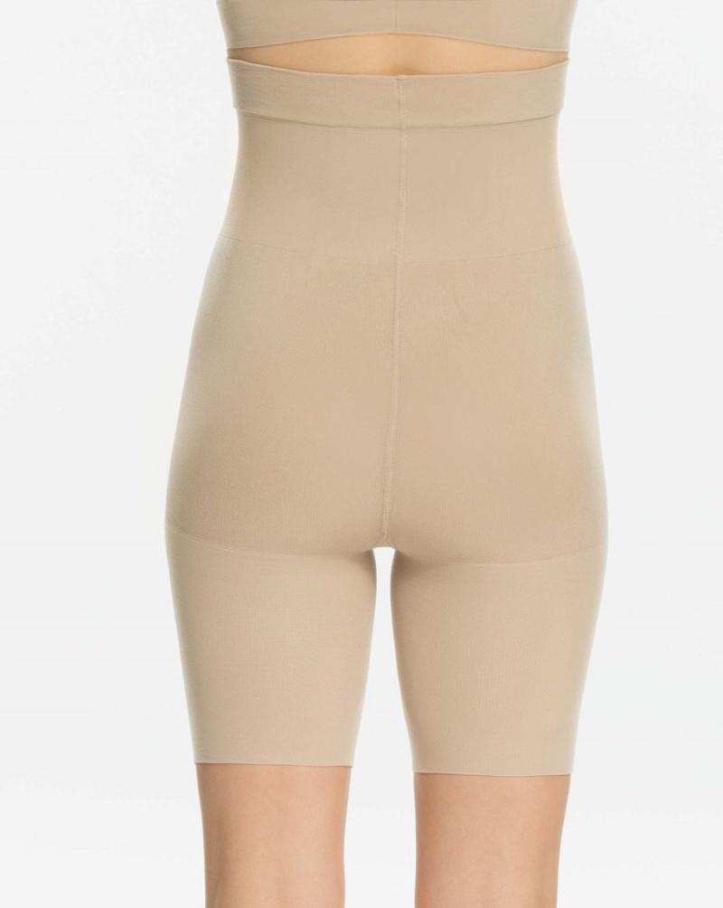 Spanx Mama Women's Shorts Beige | 84XPTOGSI