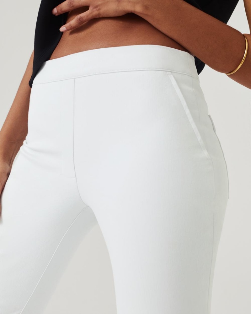 Spanx On-the-Go Kick Flare Pant with Ultimate Opacity Technology Women's Pants White | 48HJMUGCR