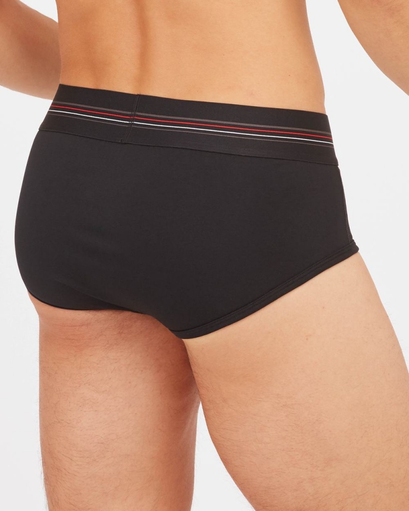 Spanx Sculpt Cotton Men's Briefs Black | 69PJVRBXN