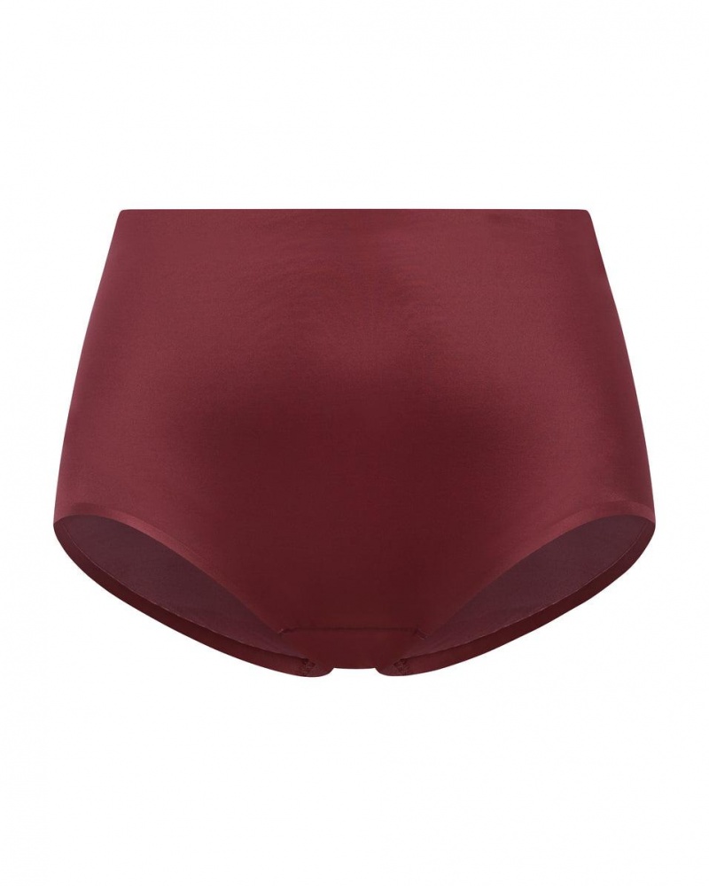 Spanx Shaping Satin Women\'s Panties Burgundy | 30AWOPCZR