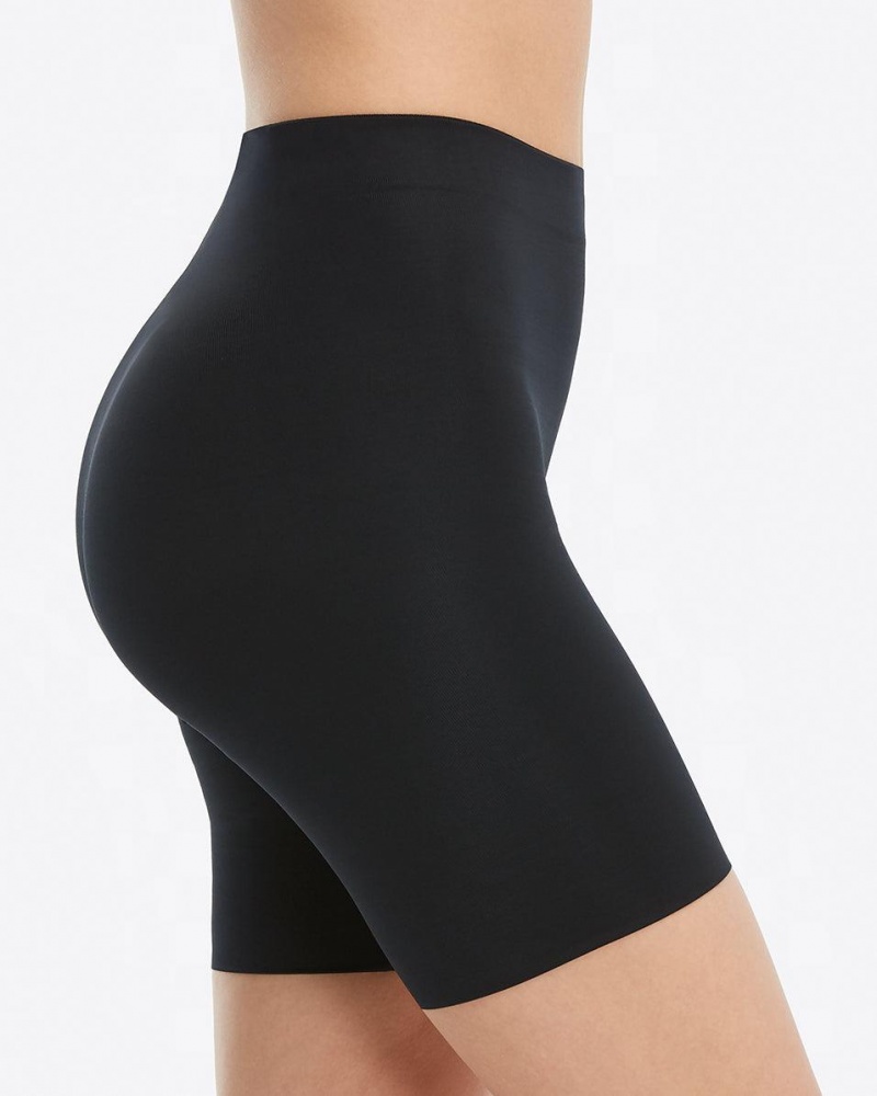 Spanx Suit Your Fancy Booty Booster Mid-Thigh Women's Shorts Black | 92AELDHTB