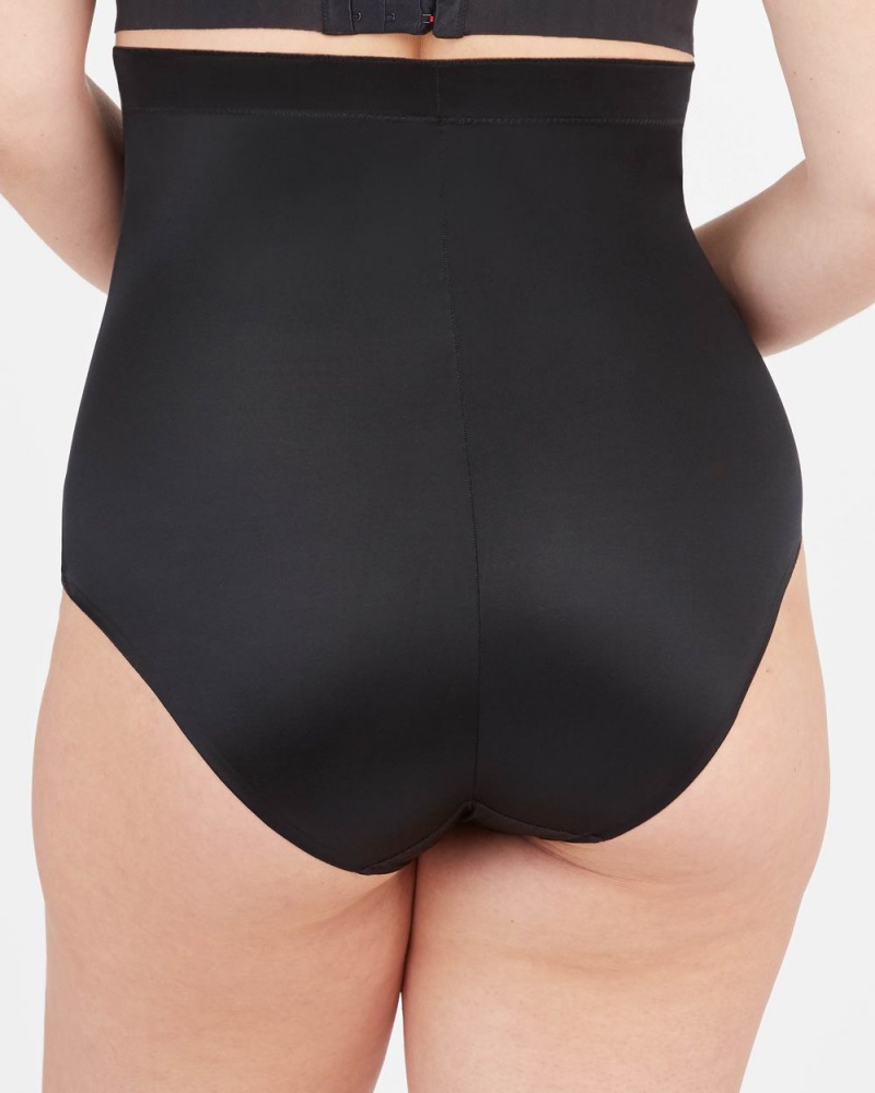 Spanx Suit Your Fancy High-Waisted Women's Panties Black | 04ORMXCVA