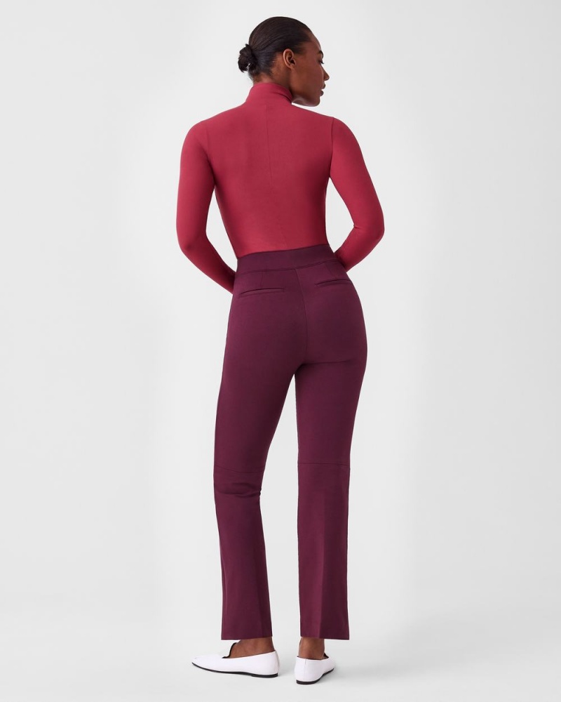 Spanx Suit Yourself Ribbed Long Sleeve Turtleneck Women's Bodysuits Rose | 80LQDRMEW