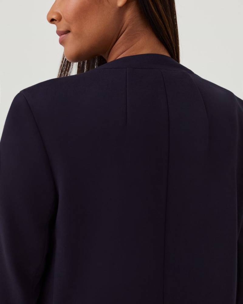 Spanx The Perfect Oversized Blazer Women's Tops Navy | 06VBIYFOH