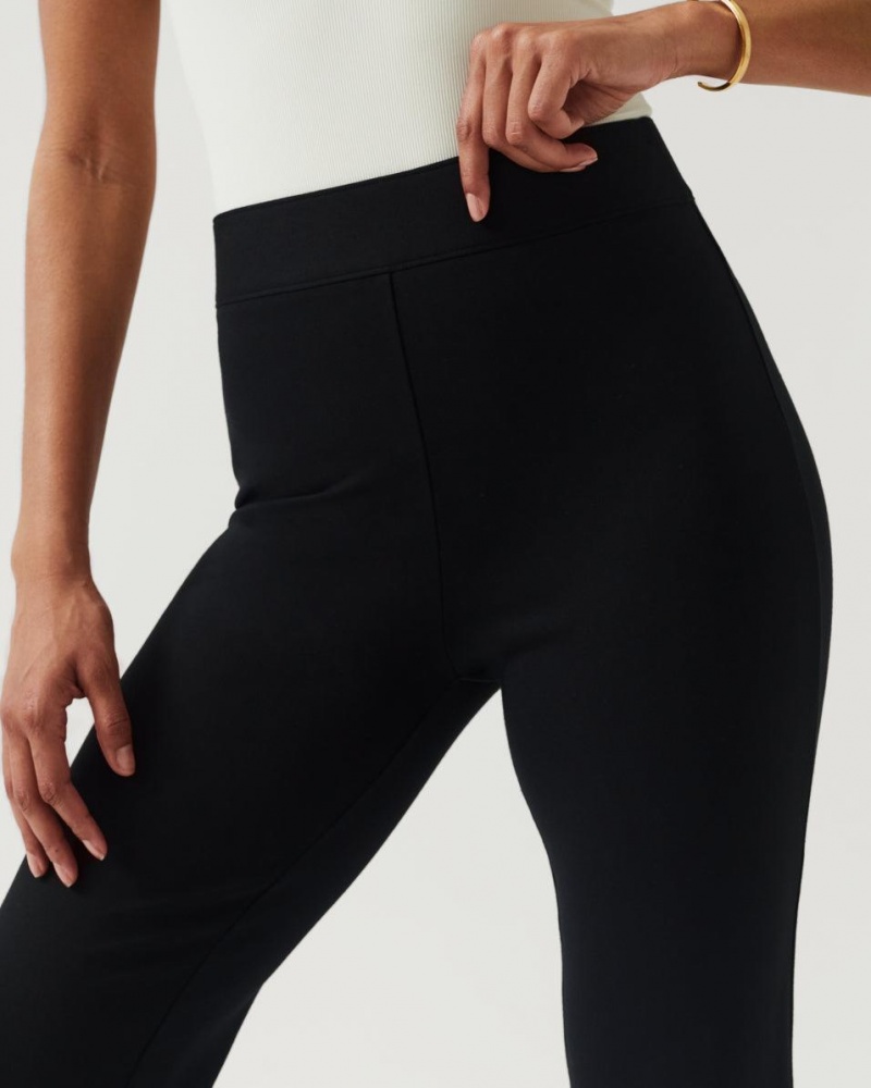 Spanx The Perfect Pant, Split Hem Women's Pants Black | 62FGYBWMT