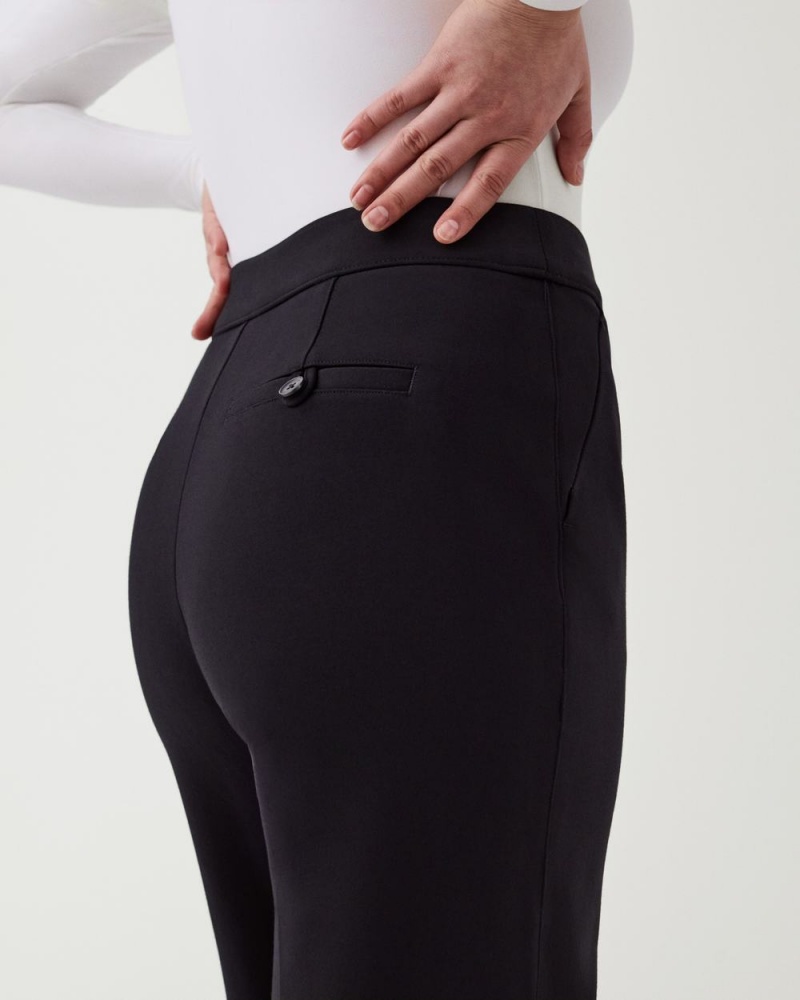 Spanx The Perfect Pant, Wide Leg Women's Pants Black | 53PIJWNOZ