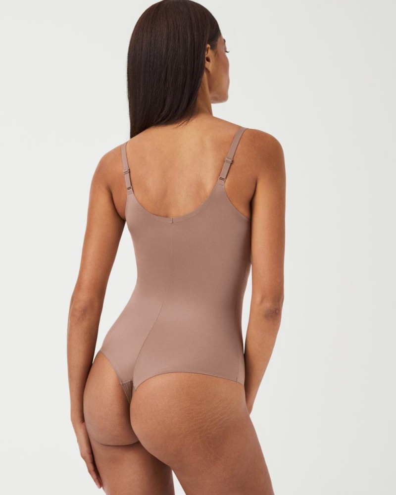 Spanx Thinstincts® 2.0 Cami Thong Women's Bodysuits Cafe Au Lait | 90BLOJNSC