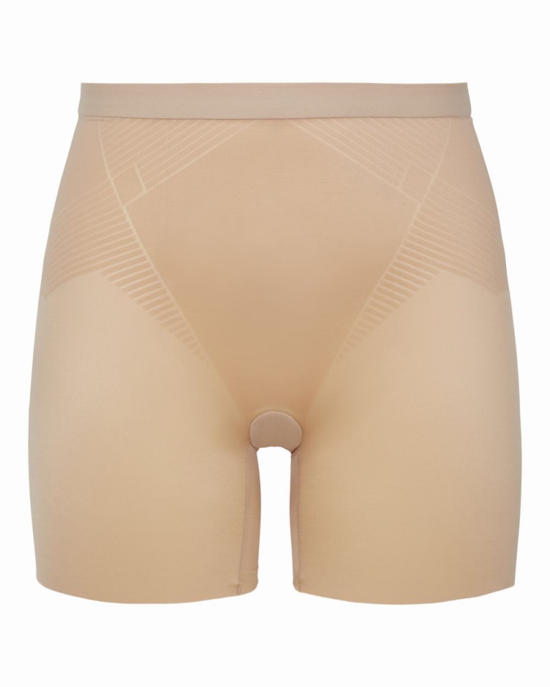 Spanx Thinstincts® 2.0 Girl Women\'s Shorts Beige | 47VQDBWPY