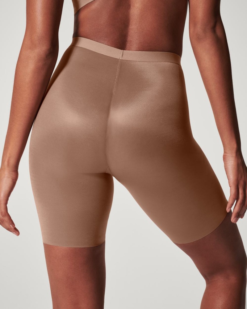 Spanx Thinstincts® 2.0 Mid-Thigh Women's Shorts Cafe Au Lait | 40KFEIJXQ