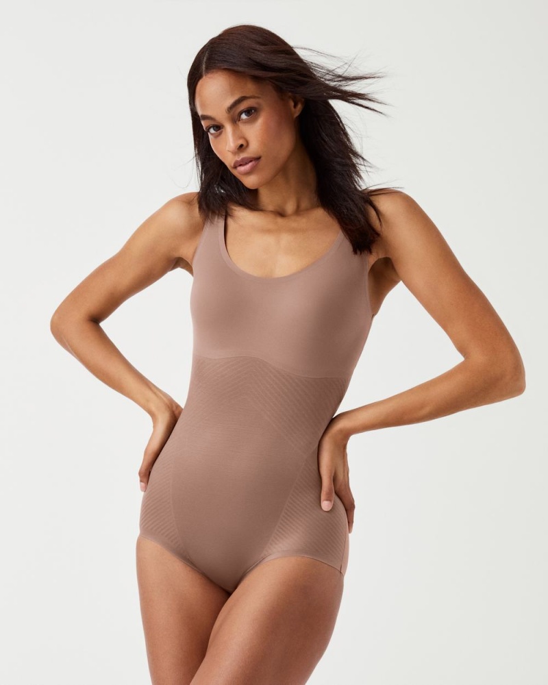 Spanx Thinstincts® 2.0 Tank Panty Women's Bodysuits Cafe Au Lait | 84GEDSANV