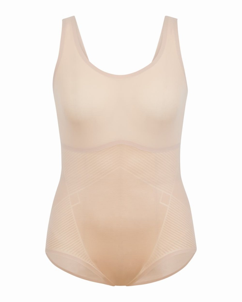 Spanx Thinstincts® 2.0 Tank Panty Women\'s Bodysuits Beige | 24XBTDPKO