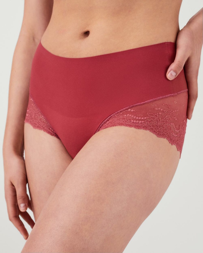 Spanx Undie-tectable® Lace Hi-Hipster Women's Panties Rose | 10XYBEPWS