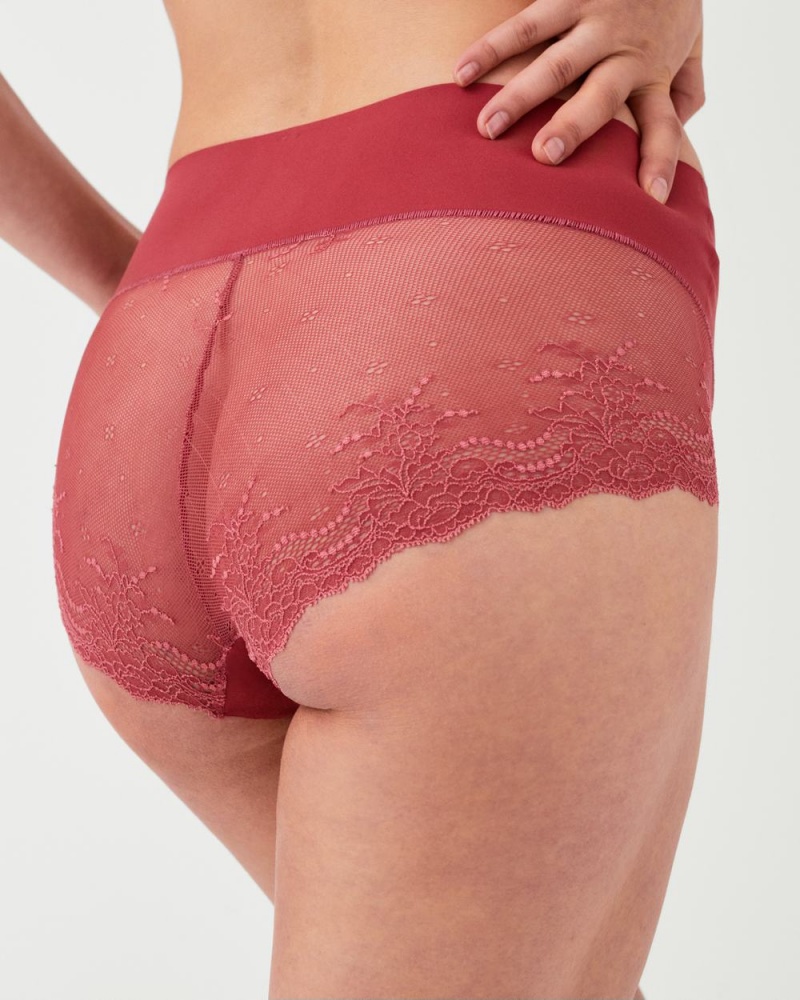 Spanx Undie-tectable® Lace Hi-Hipster Women's Panties Rose | 10XYBEPWS