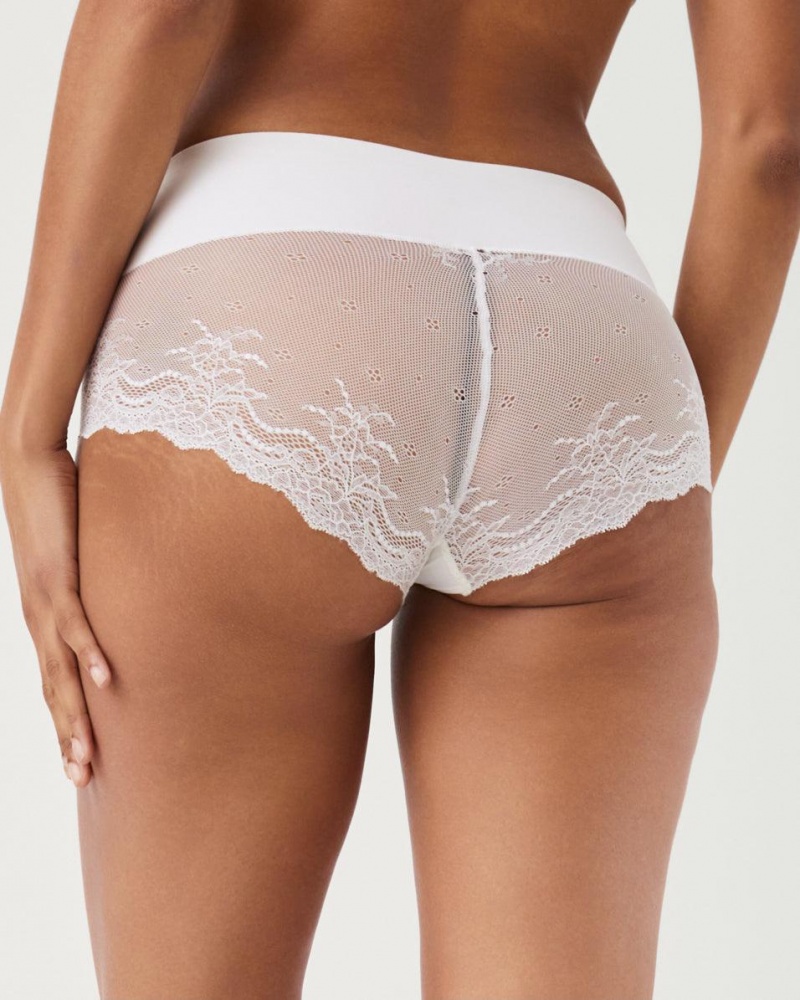 Spanx Undie-tectable® Lace Hi-Hipster Women's Panties White | 35VDAITGZ