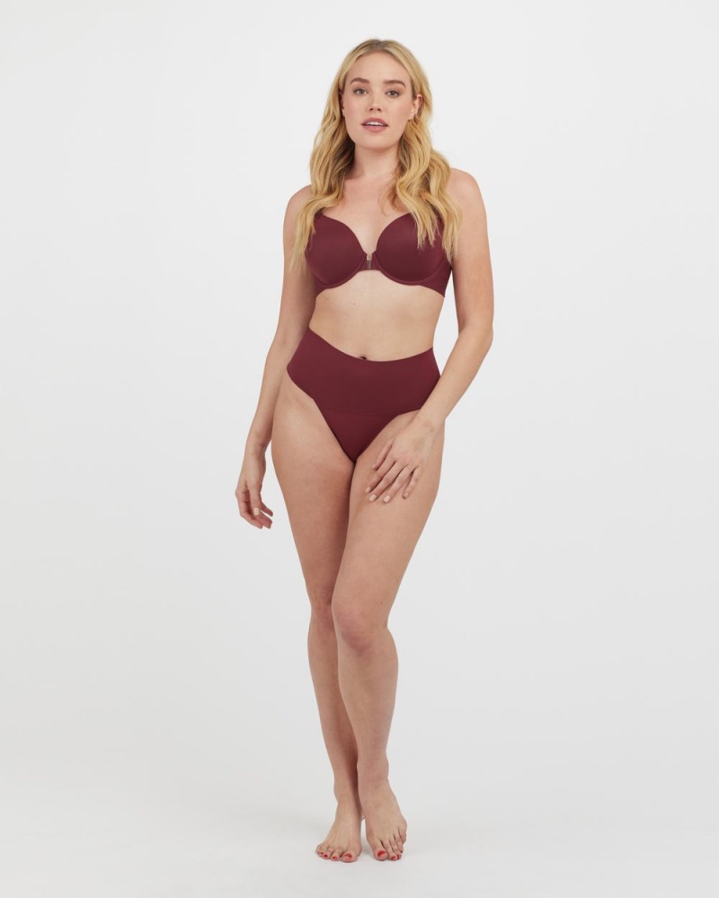 Spanx Undie-tectable® Women's Panties Burgundy | 85DVMNPLG