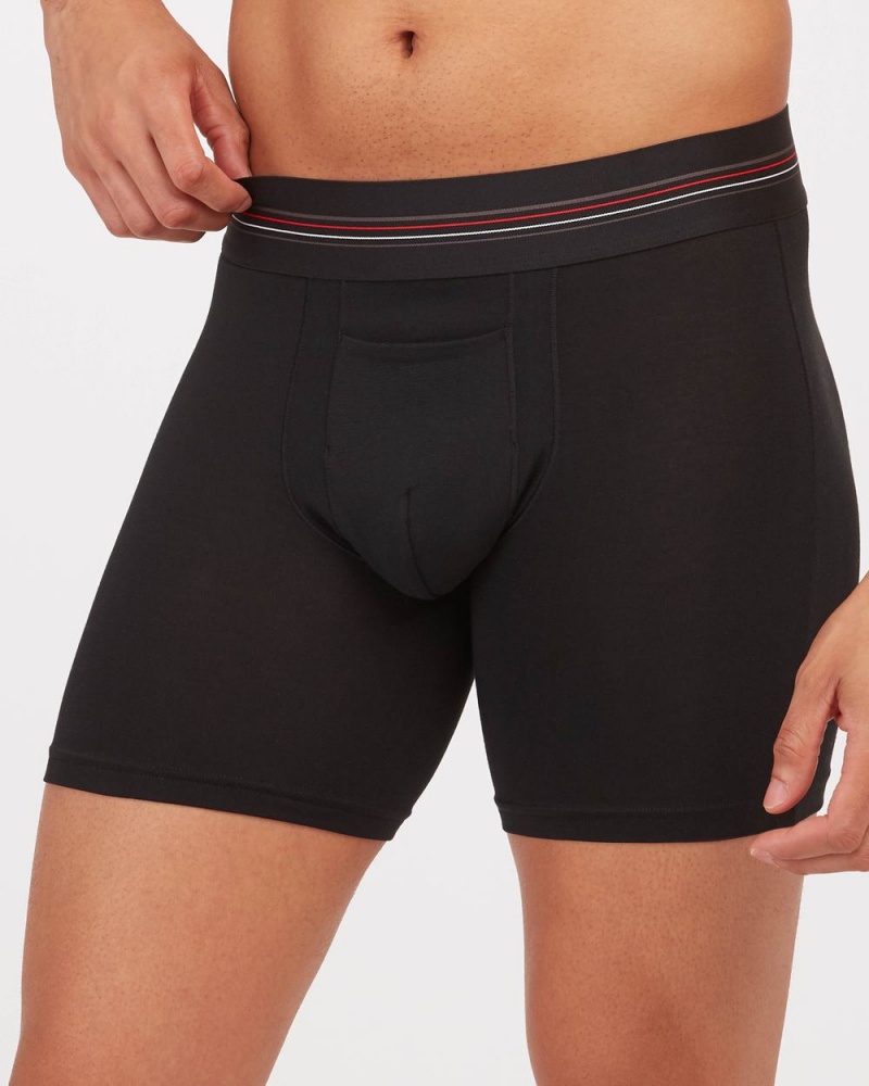 Spanx Zero Sculpt Cotton Modal Boxer Men's Briefs Black | 26MTGICHO